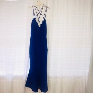 NWT blue mermaid midi dress